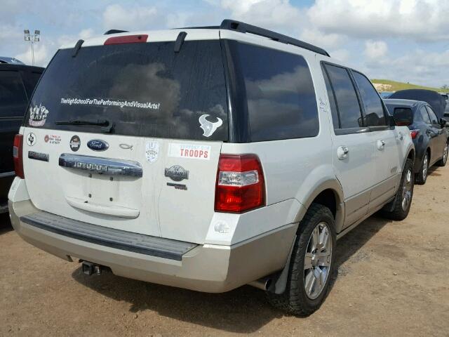 1FMFU18538LA32919 - 2008 FORD EXPEDITION WHITE photo 4