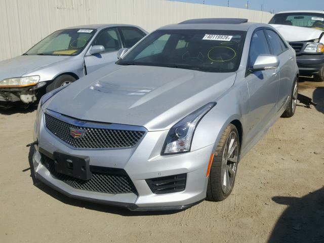 1G6AN5RY4G0117802 - 2016 CADILLAC ATS-V SILVER photo 2