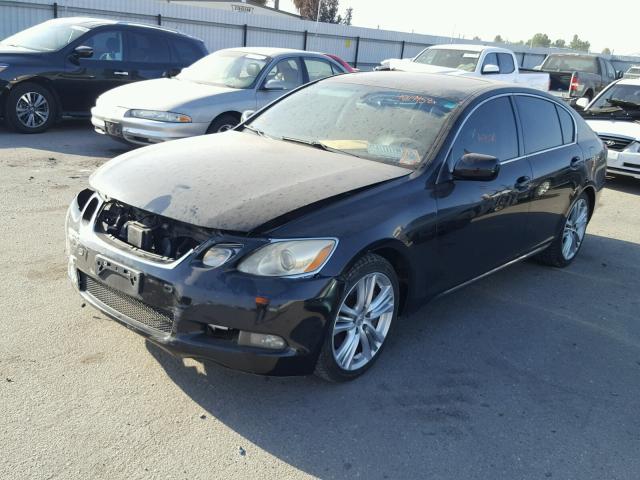 JTHBC96S975001852 - 2007 LEXUS GS 450H BLACK photo 2