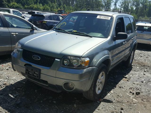 1FMYU96H46KD04028 - 2006 FORD ESCAPE HEV GREEN photo 2