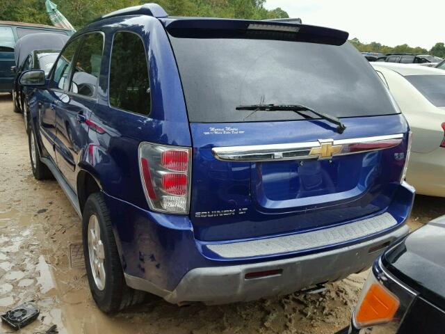 2CNDL63F766003484 - 2006 CHEVROLET EQUINOX LT BLUE photo 3