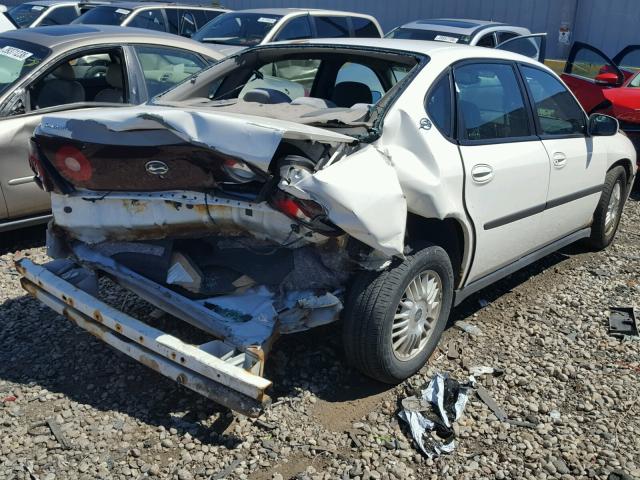 2G1WF55E029369243 - 2002 CHEVROLET IMPALA WHITE photo 4