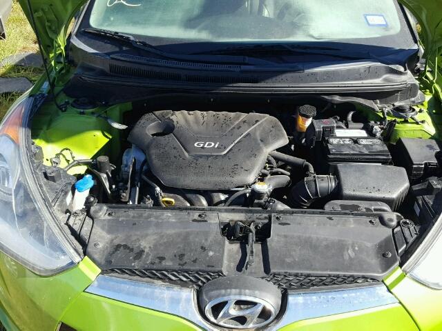 KMHTC6AD3CU081366 - 2012 HYUNDAI VELOSTER GREEN photo 7