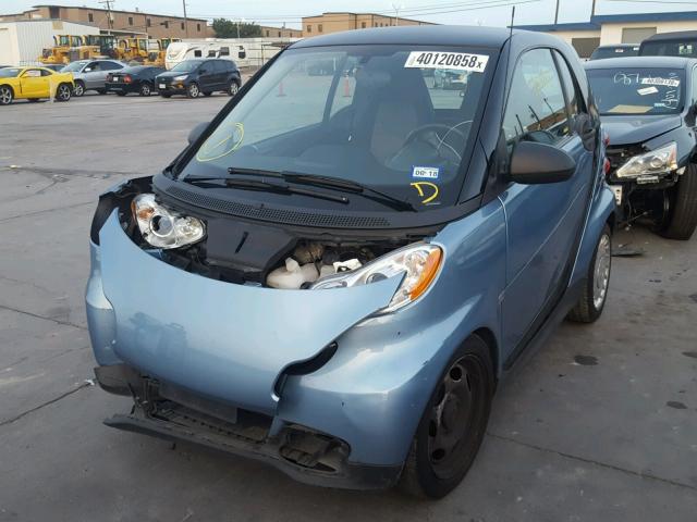 WMEEJ3BA6DK704208 - 2013 SMART FORTWO PUR BLUE photo 2