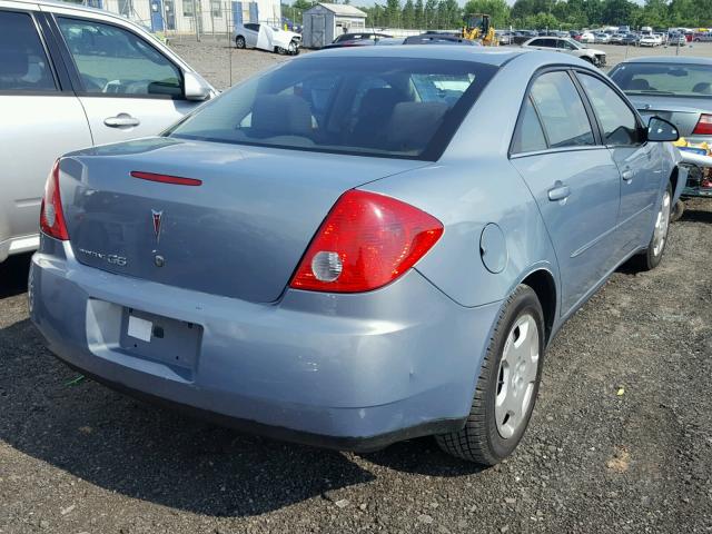 1G2ZF58B074237376 - 2007 PONTIAC G6 VALUE L BLUE photo 4