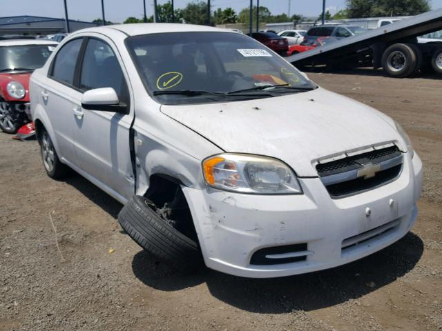 KL1TD56608B239596 - 2008 CHEVROLET AVEO BASE Ақ фото 1