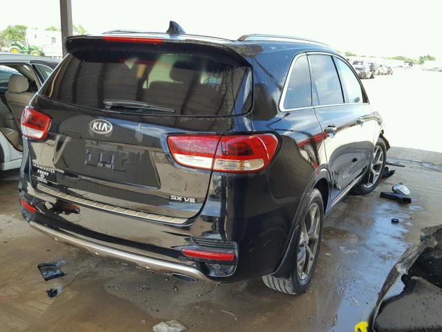 5XYPK4A54GG091188 - 2016 KIA SORENTO SX BLACK photo 4