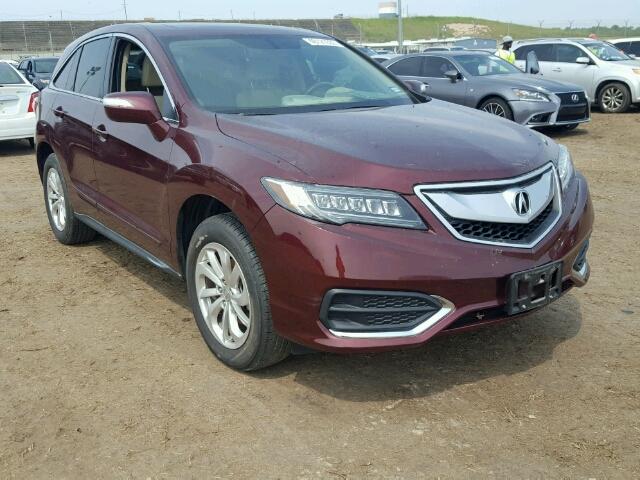5J8TB3H32GL013480 - 2016 ACURA RDX BASE MAROON photo 1