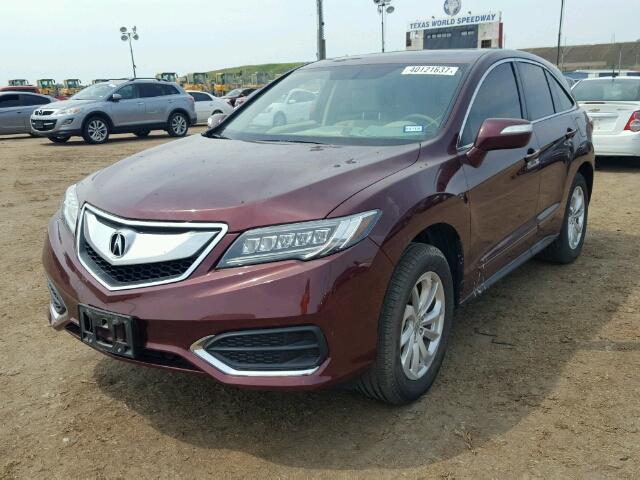 5J8TB3H32GL013480 - 2016 ACURA RDX BASE MAROON photo 2