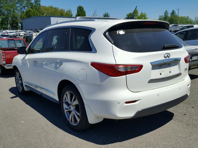 5N1AL0MM1DC303202 - 2013 INFINITI JX35 BASE WHITE photo 3