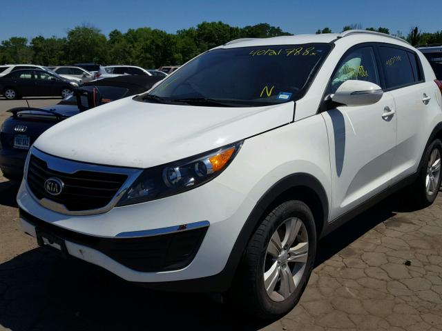 KNDPB3A22C7237272 - 2012 KIA SPORTAGE B WHITE photo 2