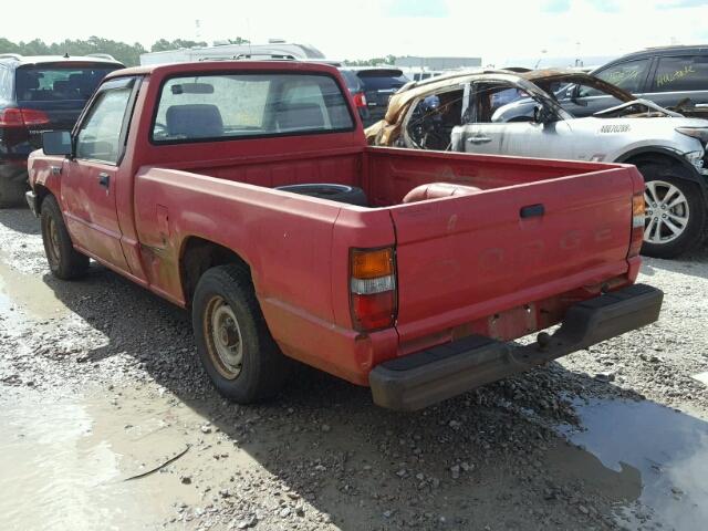 JB7FL24D6KP032620 - 1989 DODGE RAM 50 RED photo 3