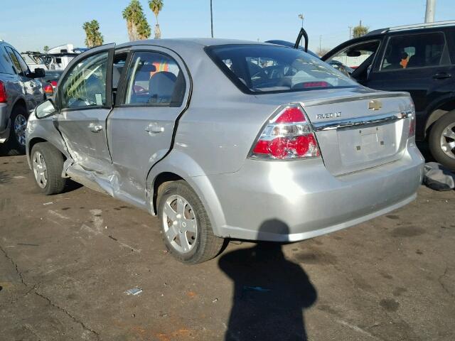 KL1TD5DE7BB247311 - 2011 CHEVROLET AVEO LS/LT SILVER photo 3