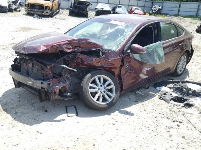 4T1BK1EB2DU021543 - 2013 TOYOTA AVALON BAS BURGUNDY photo 2