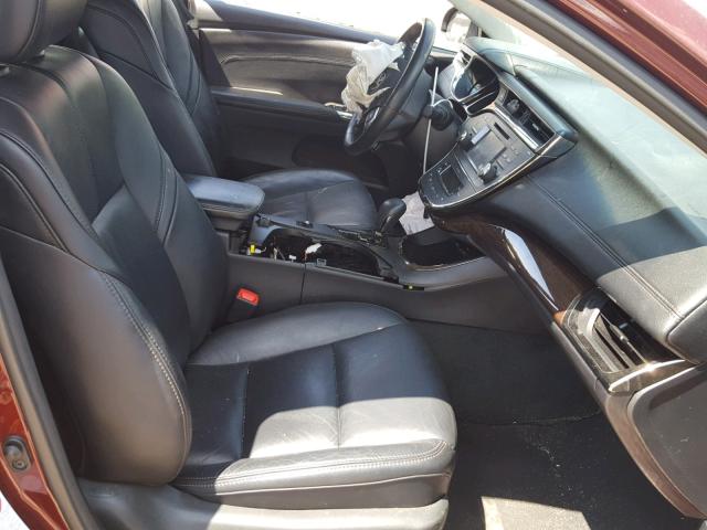 4T1BK1EB2DU021543 - 2013 TOYOTA AVALON BAS BURGUNDY photo 5