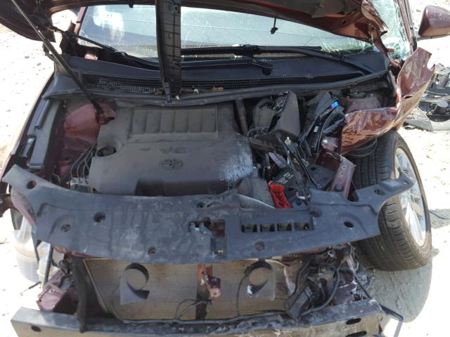 4T1BK1EB2DU021543 - 2013 TOYOTA AVALON BAS BURGUNDY photo 7