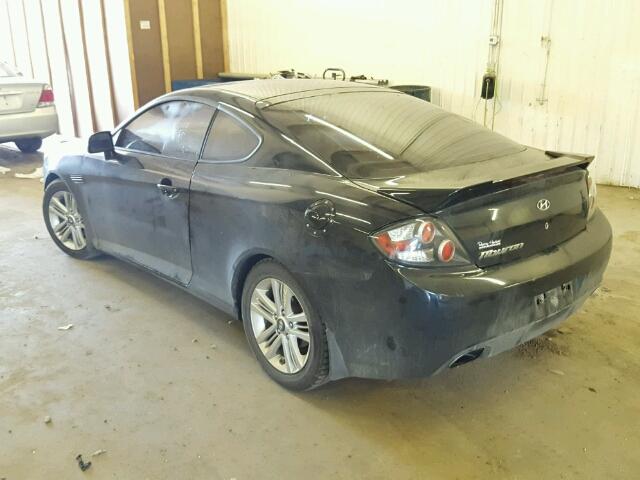 KMHHM66D08U264520 - 2008 HYUNDAI TIBURON BLACK photo 3