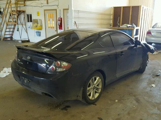 KMHHM66D08U264520 - 2008 HYUNDAI TIBURON BLACK photo 4