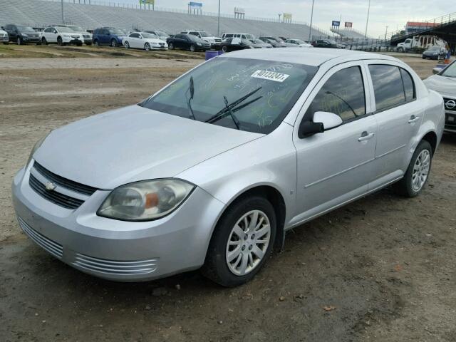 1G1AT58H597121008 - 2009 CHEVROLET COBALT SILVER photo 2