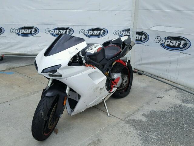 ZDM1XBGV8AB012081 - 2010 DUCATI 848 WHITE photo 2