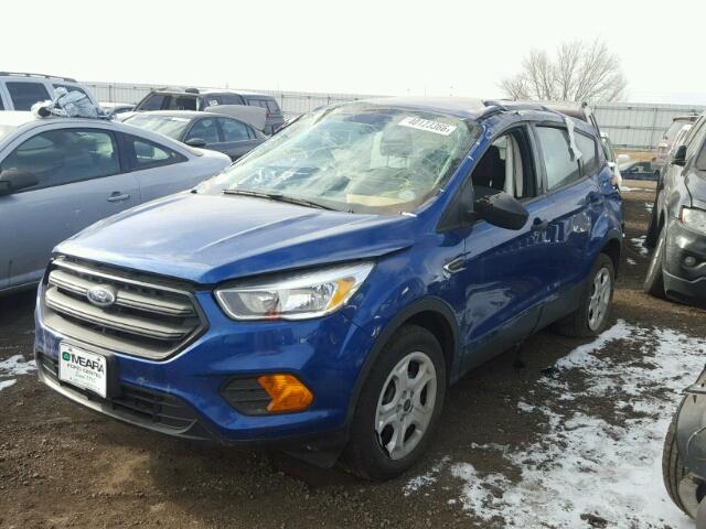 1FMCU0F73HUA50378 - 2017 FORD ESCAPE S BLUE photo 2