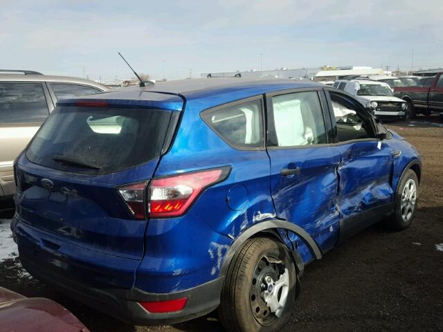 1FMCU0F73HUA50378 - 2017 FORD ESCAPE S BLUE photo 4