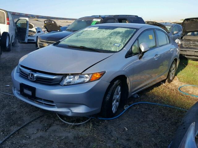 19XFB2F56CE064526 - 2012 HONDA CIVIC SILVER photo 2