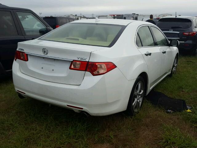 JH4CU2F47EC000072 - 2014 ACURA TSX WHITE photo 4