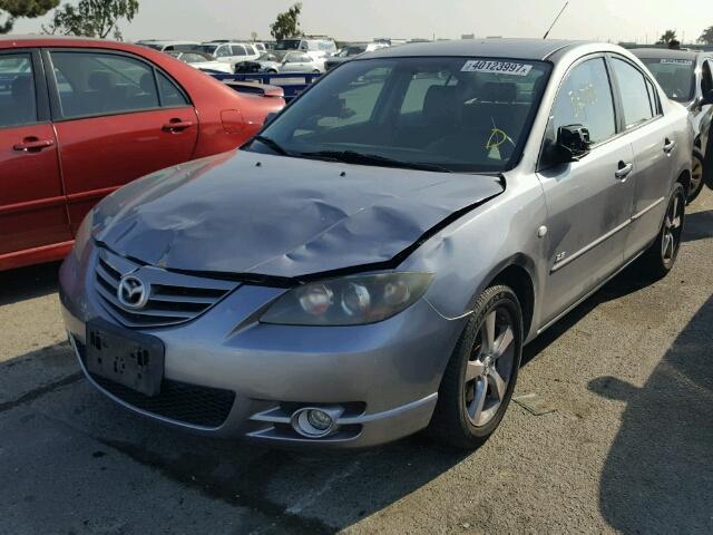 JM1BK123451286582 - 2005 MAZDA 3 S GRAY photo 2