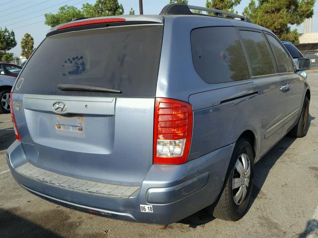 KNDMC233076039821 - 2007 HYUNDAI ENTOURAGE BLUE photo 4