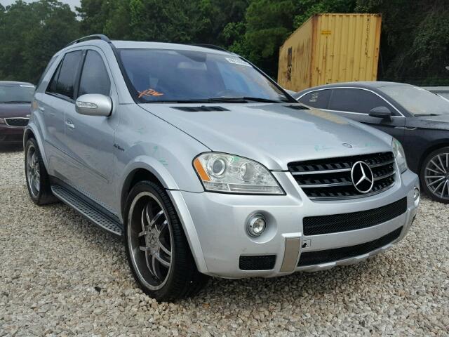 4JGBB77EX7A196641 - 2007 MERCEDES-BENZ ML 63 AMG SILVER photo 1