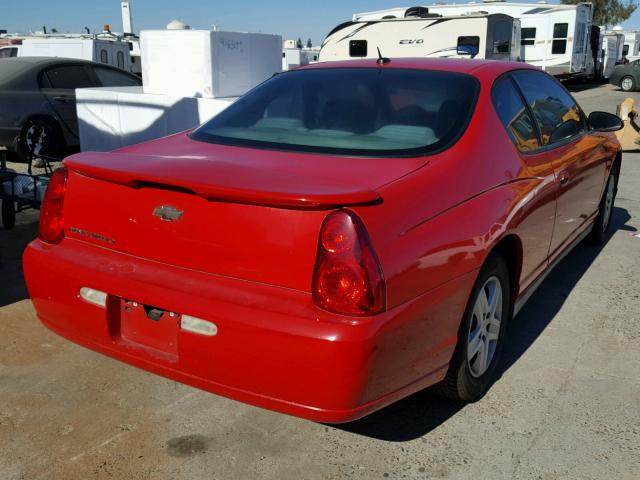 2G1WJ15KX69231616 - 2006 CHEVROLET MONTE CARL 红色 照片 4