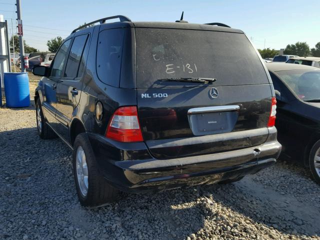 4JGAB75E53A422688 - 2003 MERCEDES-BENZ ML 500 BLACK photo 3