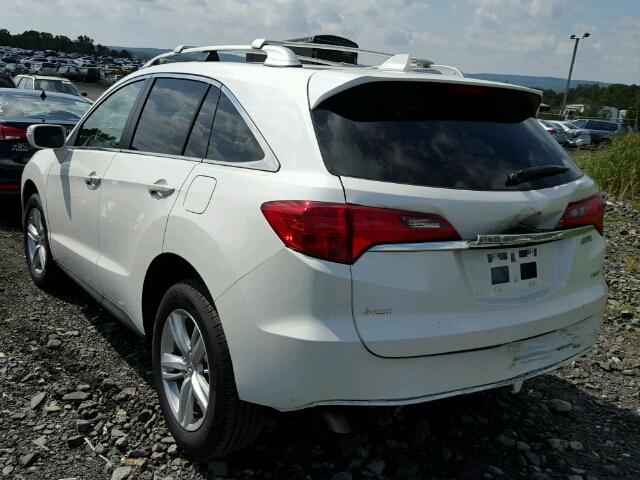 5J8TB4H54EL001268 - 2014 ACURA RDX TECHNO WHITE photo 3