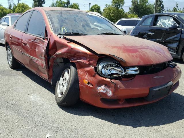 1P3ES46C61D276332 - 2001 PLYMOUTH NEON BASE 橙色 照片 1