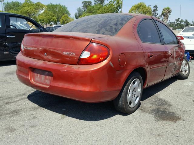 1P3ES46C61D276332 - 2001 PLYMOUTH NEON BASE 橙色 照片 4