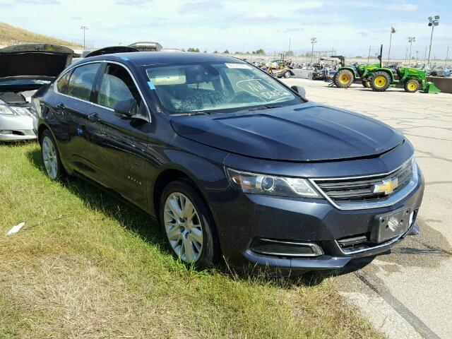 1G11Z5SL2FU111349 - 2015 CHEVROLET IMPALA BLUE photo 1