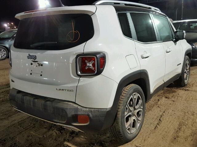 ZACCJADB4HPF31316 - 2017 JEEP RENEGADE WHITE photo 4