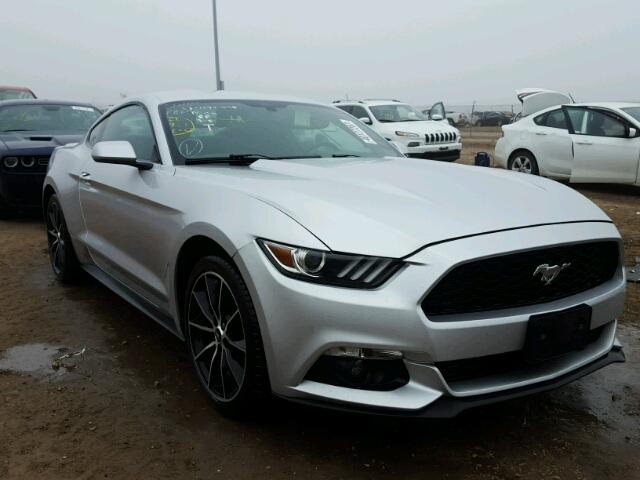 1FA6P8TH6F5349445 - 2015 FORD MUSTANG SILVER photo 1