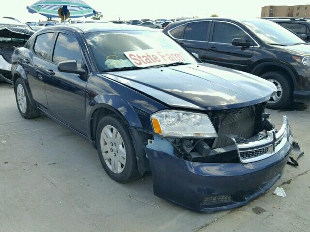 1C3CDZAB9DN571814 - 2013 DODGE AVENGER SE BLUE photo 1