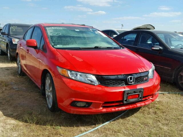 2HGFB6E56CH702417 - 2012 HONDA CIVIC SI RED photo 1