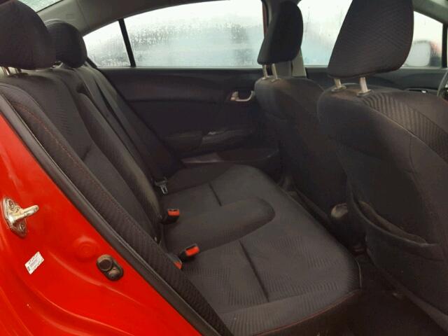 2HGFB6E56CH702417 - 2012 HONDA CIVIC SI RED photo 6