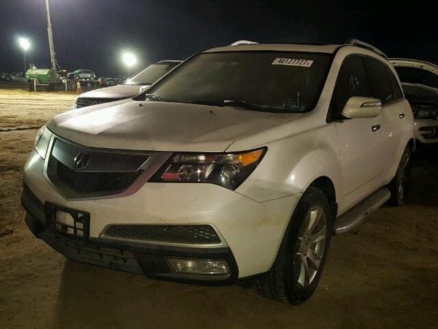 2HNYD2H60CH548490 - 2012 ACURA MDX WHITE photo 2