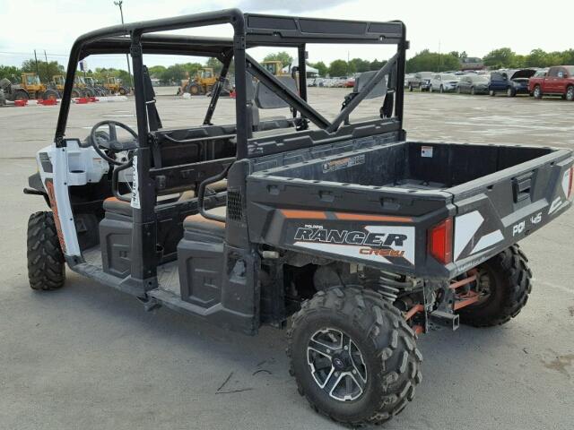 3NSRUZ876FG492098 - 2015 POLARIS RANGER CRE WHITE photo 3