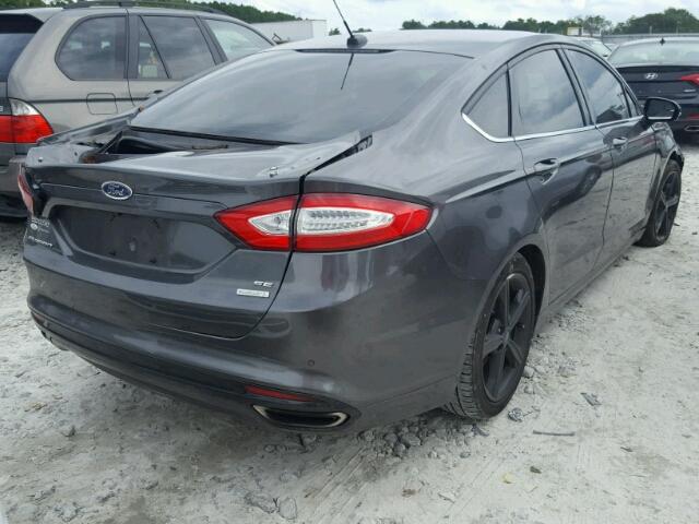 3FA6P0H94GR402516 - 2016 FORD FUSION SE GRAY photo 4