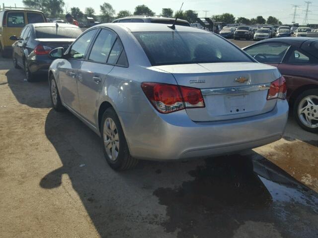 1G1PA5SH4E7479932 - 2014 CHEVROLET CRUZE LS SILVER photo 3