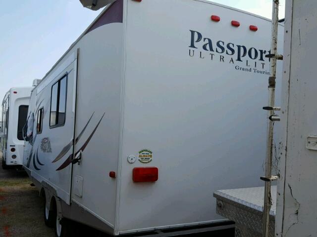 4YDT25921BT412533 - 2011 KEYSTONE PASSPORT WHITE photo 3