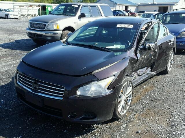 1N4AA5AP7AC855522 - 2010 NISSAN MAXIMA S BURGUNDY photo 2