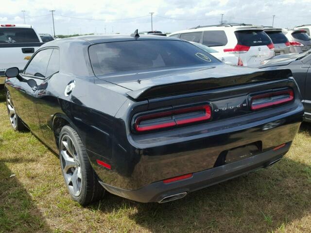 2C3CDZBG8FH804832 - 2015 DODGE CHALLENGER BLACK photo 3