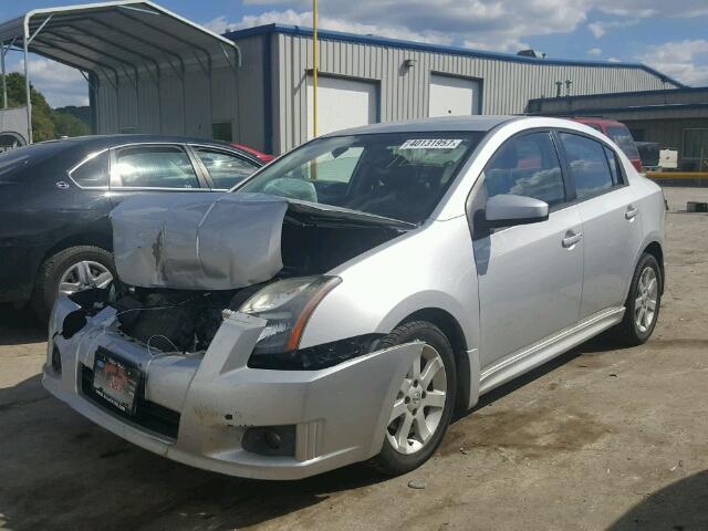 3N1AB6AP1CL740549 - 2012 NISSAN SENTRA 2.0 SILVER photo 2